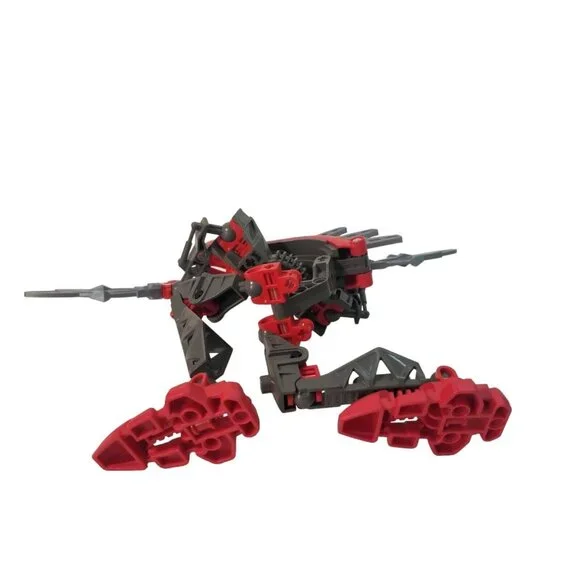 LEGO BIONICLE Rahkshi Turahk 8592 Red Gray Action Figure 2002 Lego Guy - Picture 5 of 6
